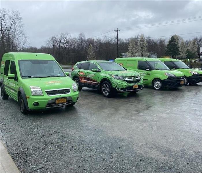 SERVPRO fleet ready for action 24/7 365 days a year.
